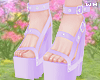 w. Lilac Platform Shoes