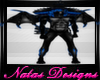 dragon bodysuit blue M