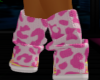 Cheetah socks ~ pink