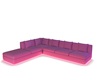 pink neon couch
