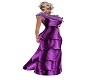 *Ney* Ruffle Purple Gown