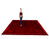 (TR) Red Christmas rug