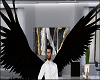 Dark Black Angel Wings