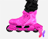 M Pink black rollers