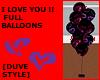 FULL I LOVE YOU!!BALLOON