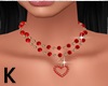 *K* Red Love Necklace