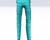 Turquoise Shiny Pants