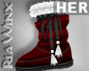 Santa Red Fur Boots HER