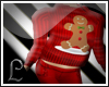 red gingerbread sweater