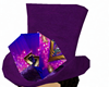 Purple velvet top hat