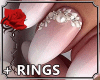 * Pink Nails + Rings