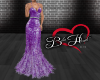 Purple Feather Dress