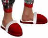 Christmas Fur Slippers M