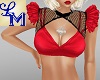 !LM Net & Bikini Top Red