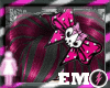EMO pink and black hair