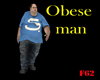 Obese man animated