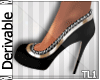~T~Black Studded Heels