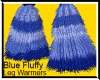 Blue Fluffy Leg Warmers