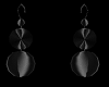 Black marble 3d Earings