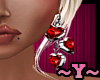 ~Y~Red Heart Earrings