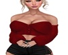 dark red cardi