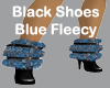 Black Shoes Blue Fleecy