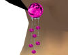 pink diamant earrings