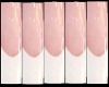 Pink/White Tips Nails