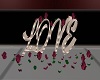 Love Sign W/ Roses