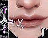 X Lips Piercing