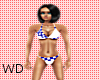 WD*blue checkered bikini