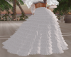 Feather skirt white