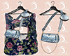 L: Blue Denim Cross Body