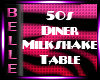 50's Milkshake Table