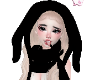 bunny hood | black