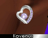 (Kv) Purple <3 Earrings