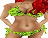 blk n green rave bikini