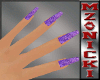 Purple Crystal Nails