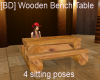 [BD] Wooden Bench Table