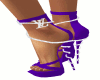 Purple diamond shoes