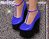 w. Doll Shoes Blue