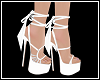 Tied White Heels