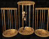 BRONZE GOLD DANCE CAGES