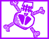Stussie HUFF Skull Purp
