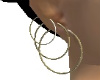 3 ring earrings