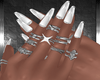 White Nails+Rings