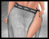 Gray Jean Skirt