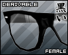 [K] 100% Nerd glasses F
