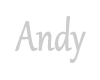 name sticker ANDY