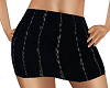 Black Pinstripe Skirt